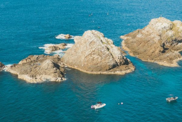 Arial image of Julian rocks